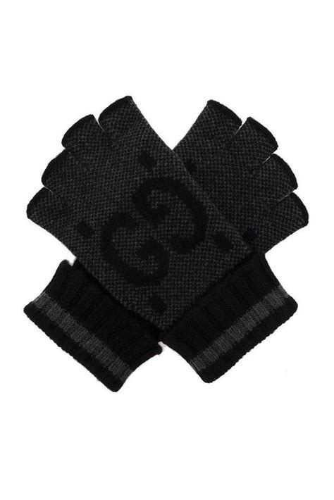 gucci net black gloves|Gucci fingerless gloves.